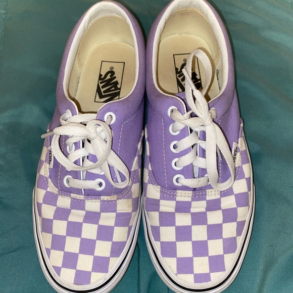 vans purple check
